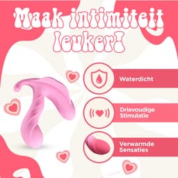 PureVibe® Luna - Clitoris Stimulator & G-spot vibrators voor vrouwen - Remote vibrator met afstandsbediening - Roze — thumbnail 4