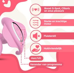 PureVibe® Luna - Clitoris Stimulator & G-spot vibrators voor vrouwen - Remote vibrator met afstandsbediening - Roze — thumbnail 5