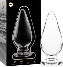 NEBULA SERIES BY IBIZA™ - MODEL 4 | ANAL PLUG BOROSILICATE GLASS 11 X 5 CM CLEAR | BUTTPLUG | SEX TOYS VOOR MANNEN | SEX TOYS VOOR VROUWEN — thumbnail 1