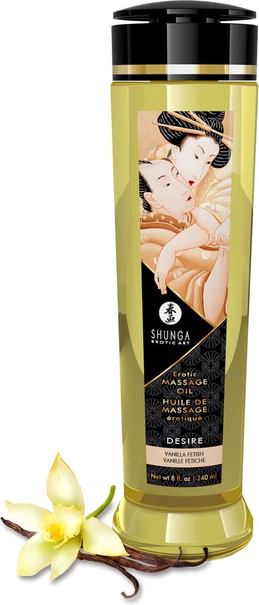 Shunga - Massageolie - Desire Vanilla - Vanille — afbeelding 1