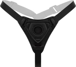 EasyToys - Siliconen Strap On - Gebogen - Strapon - Pegging - Strapon Voorbinddildo - Strapon Harnas - Voorbinddildo - Dildo - Dildo's - Zwart — thumbnail 3