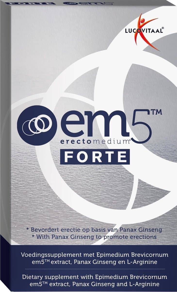 Lucovitaal EM5 Erectomedium Forte - 6 capsules - Voedingssupplementen — afbeelding 1