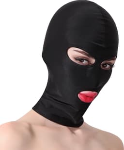 Banoch - Mask/3 hole Black - Spandex Masker - BDSM - Zwart — thumbnail 1