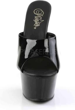 Pleaser - ASPIRE-601 Muiltjes - Paaldans schoenen - 45 Shoes - Zwart — thumbnail 2