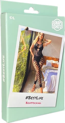 Snapshot - #bestlife - Catsuit - Bodystocking - One Size - Zwart — thumbnail 4