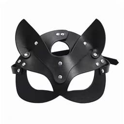 CHPN - Pu lederen Masker - Sexy masker - Rollenspel masker - Zwart - PU Leer - Kat - Sexy - Erotisch masker - Harnas - Meesteres — thumbnail 1