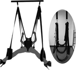 Sex Schommel - Sex Swing Extra Stevig – Seksschommel Met Accessoires – Seksspeeltjes voor Koppel – Seks Schommel BDSM – Erotiek Toys - Sex Sling – Love Swing – Discreet Verpakt – Zwart — thumbnail 4