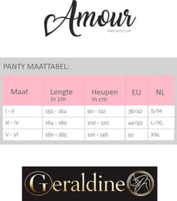 Panty open kruis - 30 Denier - Zwart - Naadpanty - Maat: S/M - Model: Diva - Merk: Amour — thumbnail 4