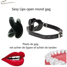 Erodit® Sexy Lips open mond gag - Siliconen Roze lippen gag - Fetish gag - Open mond gag - Mond gag - O-ring gag - SexToy - BDSM - Sex bondage spel mannen - Erotiek - Seks speeltjes koppels - Mannen - Vrouwen — thumbnail 3