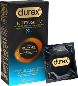 Durex Intensity Condooms 10st XL - Nieuwste generatie ultradunne, latexvrije condooms voor mannen – Gedeelde lichaamswarmte — thumbnail 1