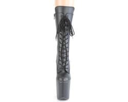 Pleaser - FLAMINGO-1050WR Plateau Laarzen - Paaldans schoenen - 35 Shoes - Zwart — thumbnail 2