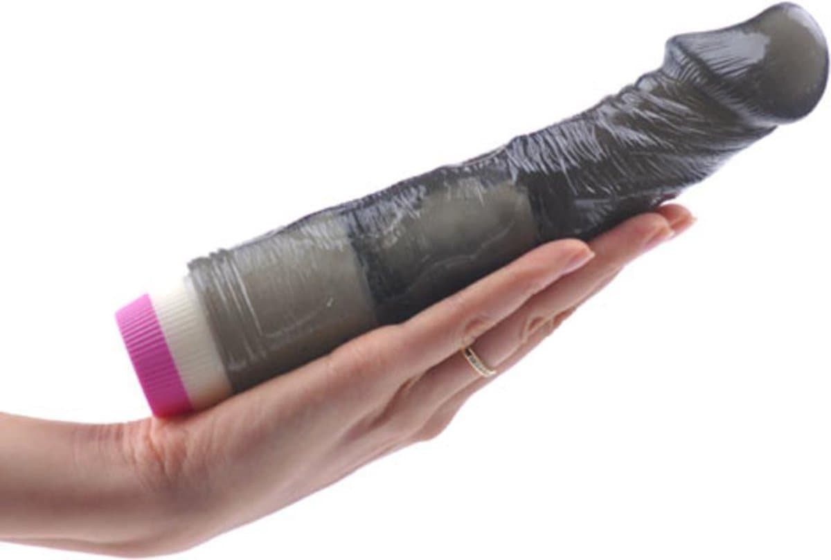 Realistische Dildo Vibrator Zwart Doorzichtig - Stimulerend voor vrouwen - Stimulerend voor clitoris - Spannend voor koppels - Sex speeltjes - Sex toys - Erotiek - Sexspelletjes voor mannen en vrouwen – Seksspeeltjes - Stimulator — afbeelding 1