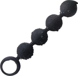 Anaal ketting - Anal Beads - Anaal Ballen - Anale Kralen - Anaal Plug - Anaal stimulator - Buttplugs - Zwart - 15 CM — thumbnail 3
