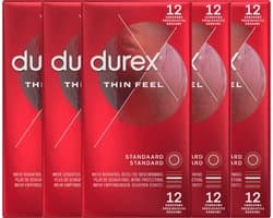 Durex - Condooms - Thin Feel - 6x12 stuks - Voordeelverpakking