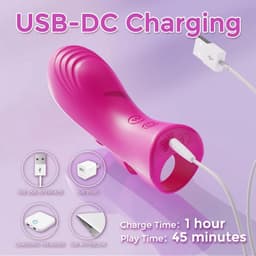 Lzwintrading Vinger Vibrator met 10 Vibratie Standen - Verwarming - Mini Kogels Vibrator voor Vrouwen - Krachtige G-spot Clitoris Stimulator - Discreet Sex Toy - Seksspeeltje - Vibrators voor Vrouwen en koppels - Stil — thumbnail 3