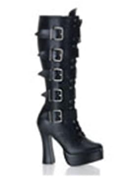 Pleaser - ELECTRA-2042 Kniehoge laarzen - US 8 - 38 Shoes - Zwart — thumbnail 1