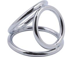Banoch - Triple cockring metaal medium ∅ 32 - ∅ 40 - ∅ 45 | penisring
