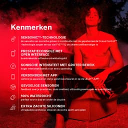 LELO F1S V2 – Mannelijke Masturbator – App-Gestuurd – SenSonic & Cruise Control – Red — thumbnail 4