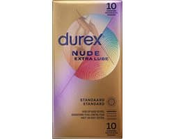 Durex - Condooms Nude Extra Lube - Ultradun - Met extra glijmiddel - 10 stuks