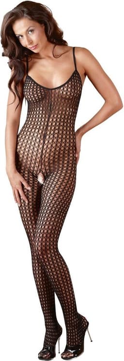 Sexy Lingerie - Catsuit met Open Kruis - Erotische Catsuit - Bodystocking - S/M — thumbnail 1