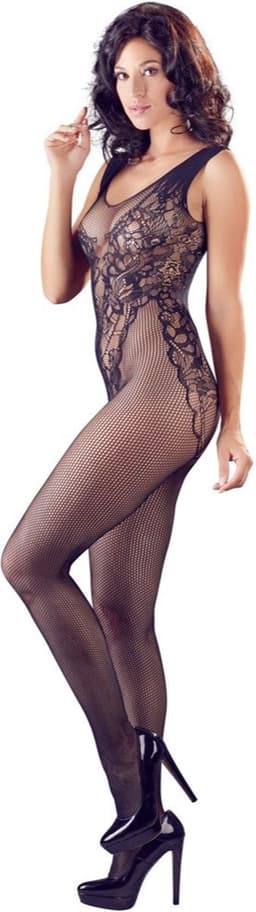 Sexy Lingerie - Catsuit met Open Kruis - Erotische Catsuit - Bodystocking - S/L — thumbnail 4