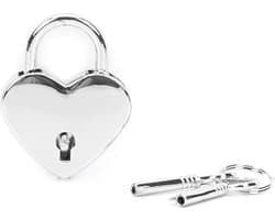 Liebe Seele - Hartvormige Luxe slotjes Voor Boeien - Twee Stuks - Zilver