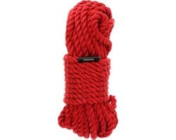 Professioneel Bondage Touw - 10 meter x 7 mm - Rood - Zeer Zacht BDSM Touw - Hoogwaardig Materiaal - SM Touw voor beginners en gevorderden - Bondage Rope - Red