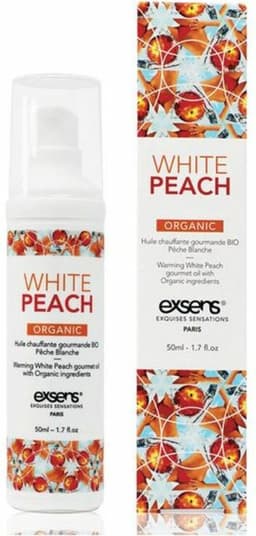Exsens - Eetbare Intieme Massageolie – Perzik, Verwarmend Effect — thumbnail 2