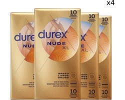 Durex Condooms Nude XL 10st - 4 Stuks - Voordeelverpakking