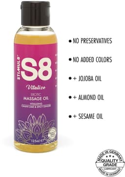 Stimul8 S8 Massage olie S8 Massage Oil 125ml Transparant — thumbnail 2