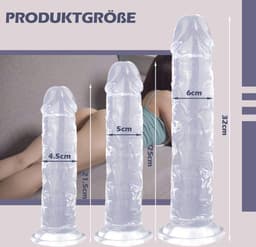 XXL Realistische Jelly Dildo met Sterke Zuignap: Enorme Siliconen Penisreplica voor Intense Anale en Vaginale Stimulatie, Geschikt voor Vrouwen en Mannen — thumbnail 4