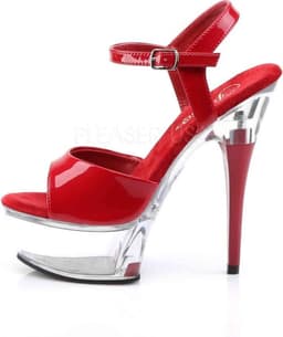 Pleaser - CAPTIVA-609 Sandaal met enkelband - US 6 - 36 Shoes - Rood — thumbnail 3