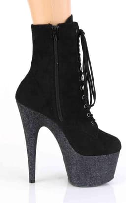 Pleaser Enkellaars -36 Shoes- ADORE-1020FSMG US 6 Zwart — thumbnail 5
