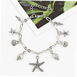 Enkelbandje Met Schelpen - Voetketting Armband - Zomerse Feestjes - Elegante Stijl - 27 cm - Gekleurd — thumbnail 4