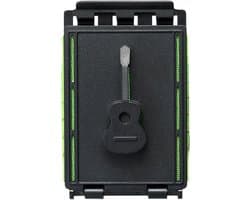 Instrumentenreiniger Snaren - Snaar Poets - Instrument Onderhoud - Verwijdert Zweet Vlekken - 10 x 7 x 3 cm - Zwart