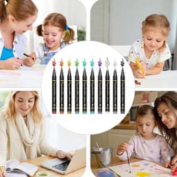Body Paint Markers - Huidverf Stiften - Artistiek Tekenen - Huidvriendelijk Afwasbaar - 10 Kleuren - Multicolor — thumbnail 4