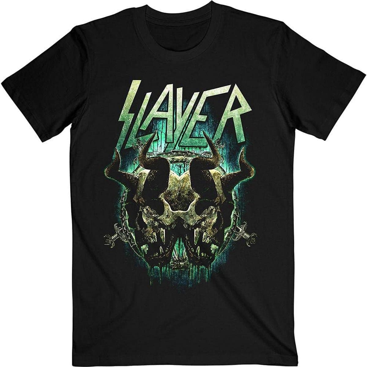Officieel Metal Band Heren T-Shirt met Dubbel Logo — afbeelding 1