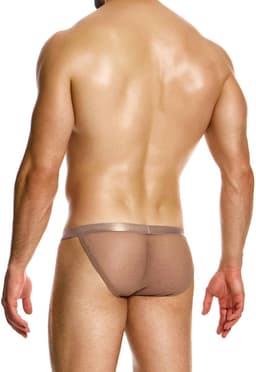 MODUS VIVENDI Mesh Through Tanga Brief Skin - MAAT XL - Erotisch Heren Ondergoed - Slip voor Man - Sexy mannen Slip — thumbnail 4