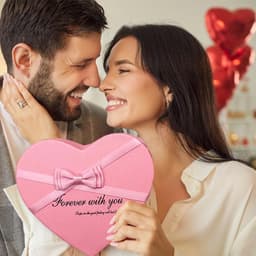 Rozen Cadeau Set - Zeep Rozen Doos - Romantisch Cadeau - Hartvormige Doos - 17x15.5x4 cm - Roze — thumbnail 4