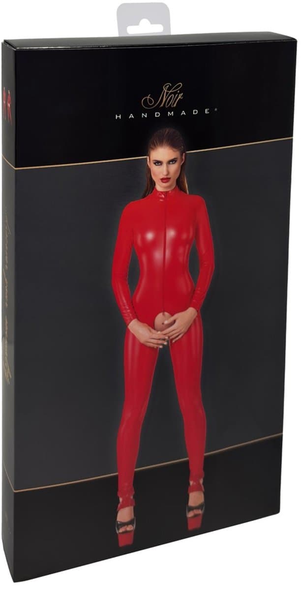 Noir Jumpsuit Rood M — afbeelding 1