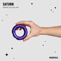 Hueman - Saturn Vibrerende Cock/Ball Ring — thumbnail 3