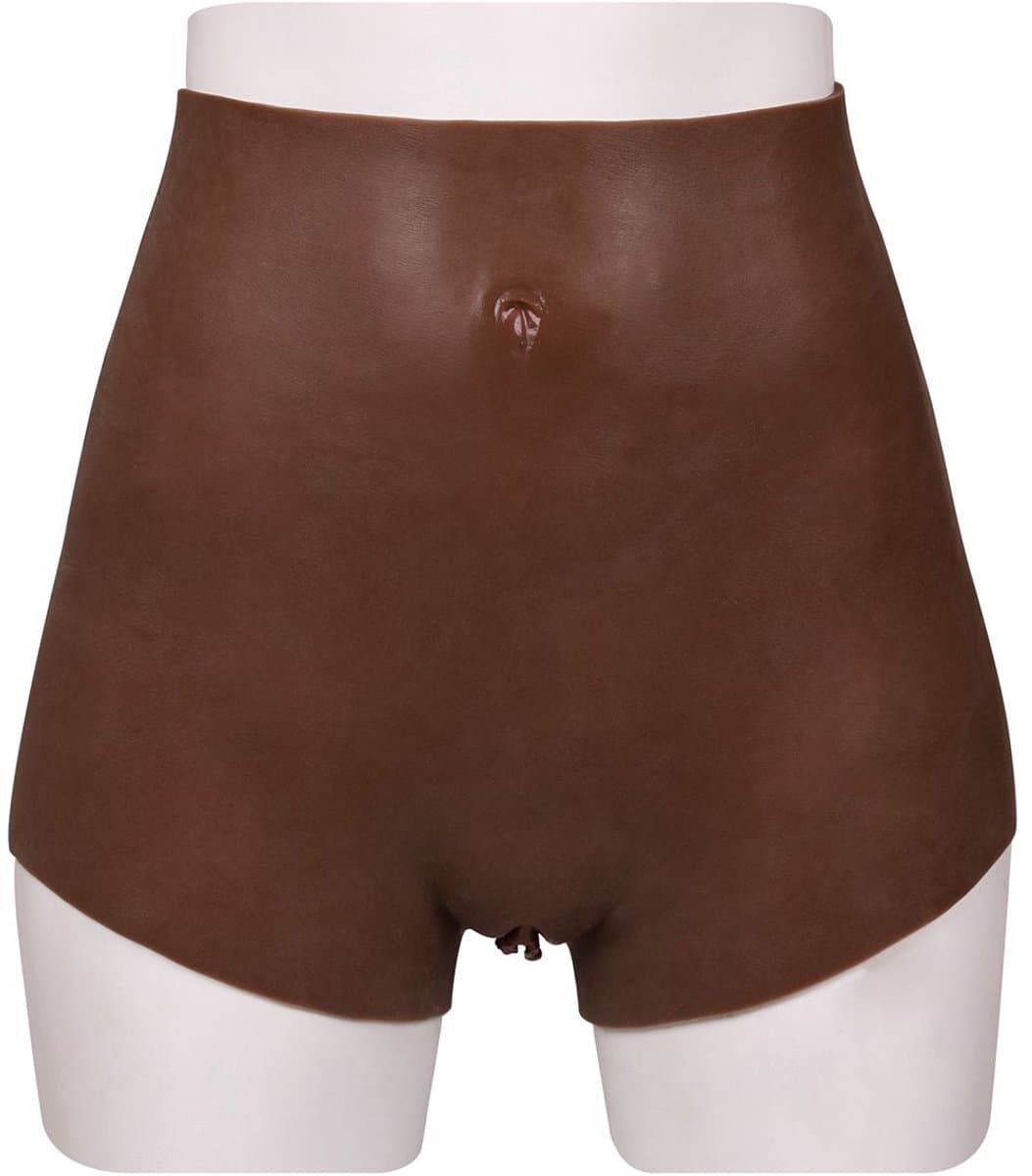 XX-DreamToys - Ultra Realistische Bodysuit Male-to-Female - Drag Queen - Vrouwentorso met Vagina - Bruin M — afbeelding 1