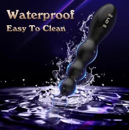 Lzwintrading - Anal Beads - Buttplug Vibrator - Siliconen Butt Plug Dildo met 9 Vibratie Standen - Vibrators voor Vrouwen en Mannen - Prostaat Stimulator - Clitoris Stimulator - Sex Toys voor Koppels - Anale Speeltjes Ballen - Anale Kralen Plug — thumbnail 5