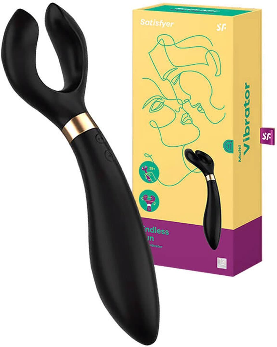 Satisfyer Partner Multifun 3, vibrator voor vrouwen, mannen en paren, vibrator met 100 vibratiecombinaties, 180° draaibare kop, accutechnologie, waterdicht — afbeelding 1