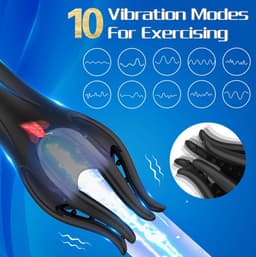 360 Graden eikel stimulator - Vibratie Octopus - Likken en vibreren - 15 verschillende standen - Langere erectie -Hevigere orgasmes - — thumbnail 5