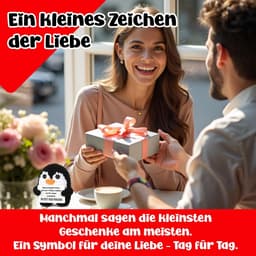 Romantisch Pinguïn Cadeau voor Partners - Liefde Cadeautje voor Hem of Haar — thumbnail 3