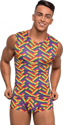 Male Power Fitness Tank - S multicolor M — thumbnail 1