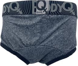 BodyQ Herenlingerie – Sexy Herenboxer in Grijs-Zwart | Comfortabel & Verleidelijk – Maat L — thumbnail 3