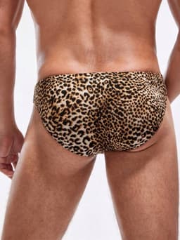 LekkerStout Sexy Luipaard Heren Slip - Zacht & Comfortabel - Perfect voor Dagelijks Gebruik ( XXL ) LS330 — thumbnail 4