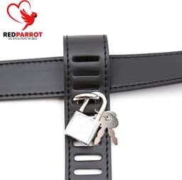 Chastity onderbroek voor Heren - Kuisheidskooi met slot - Leder — thumbnail 5